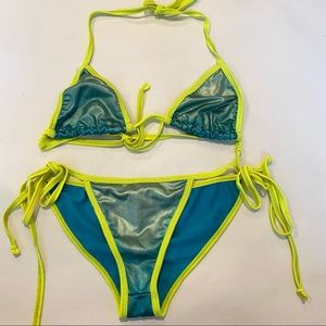 Womens Cloris Murphy‎ string bikini triangle top 2 piece bathing suit